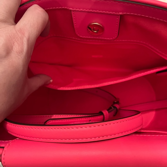 Kate Spade Pink and Cream Tote with Woven Design - Picture 5 of 7